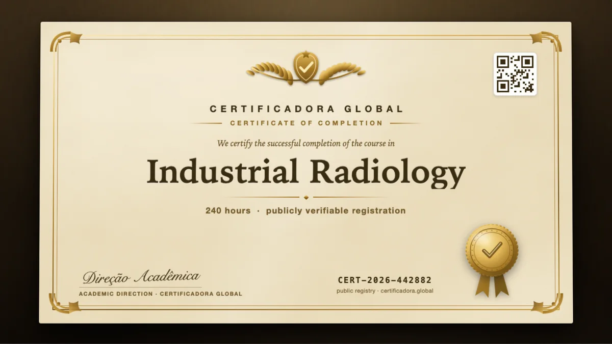 Cover of the Industrial Radiology course