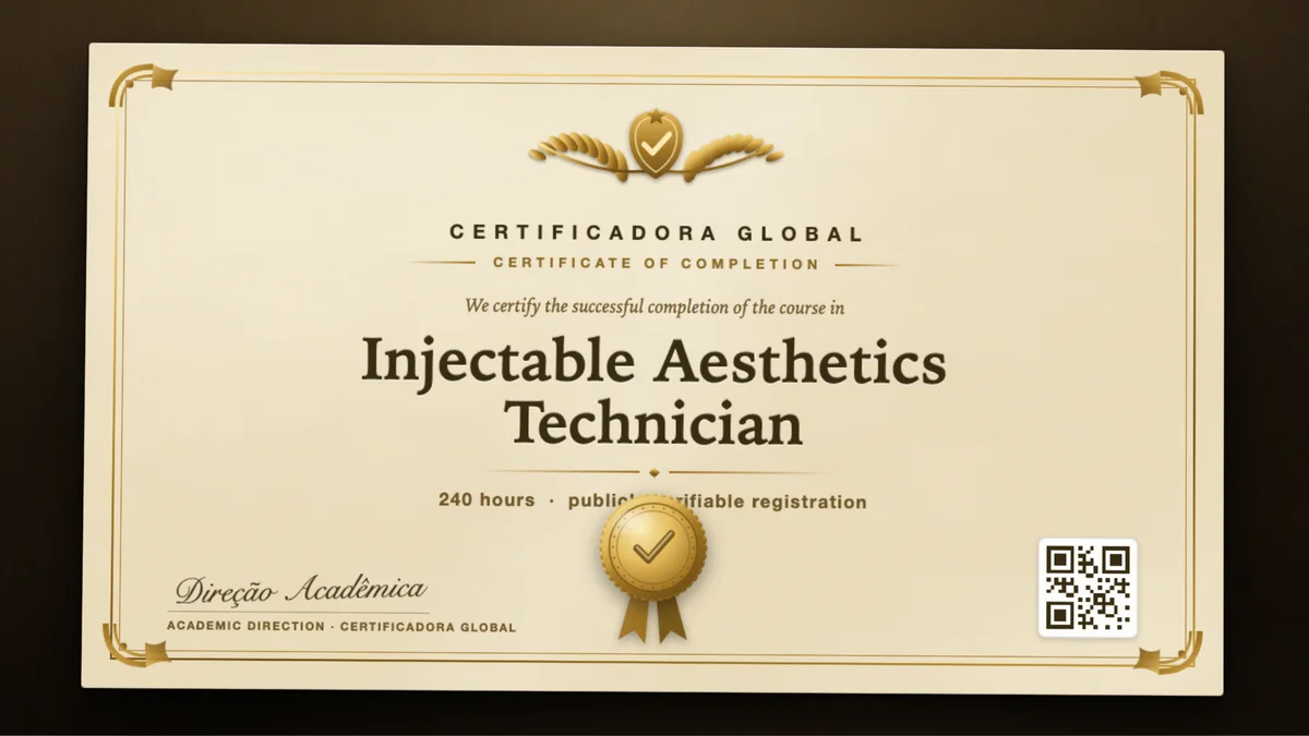 Cover of the Injectable Aesthetics Technician course