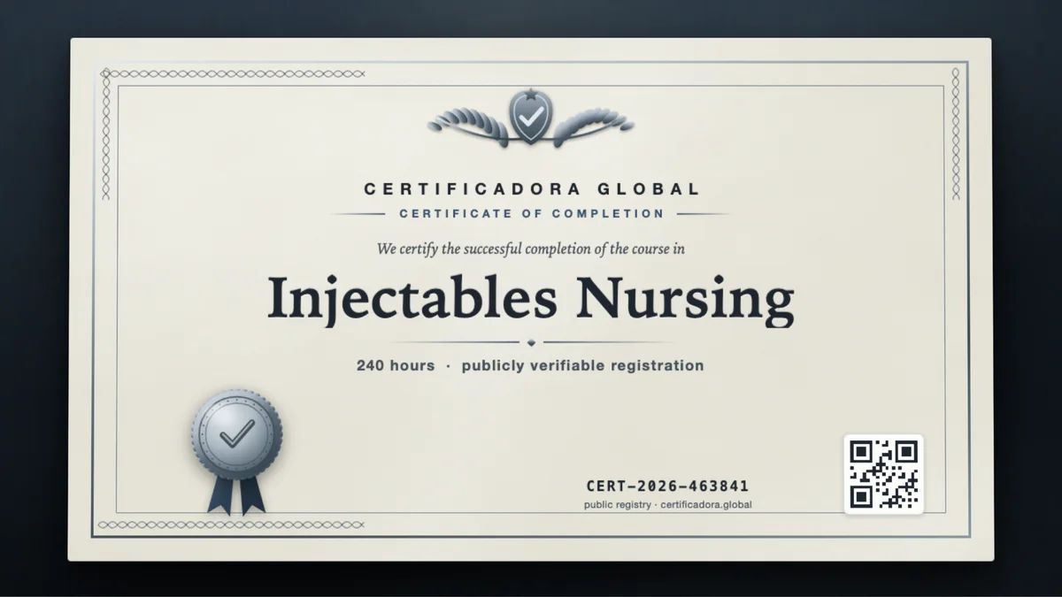 Cover of the Injectables Nursing course
