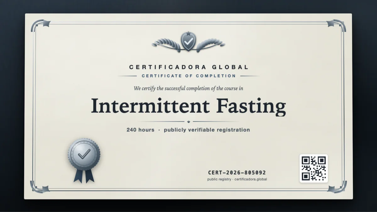 Cover of the Intermittent Fasting course