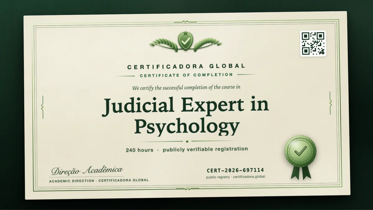 Cover of the Judicial Expert in Psychology course