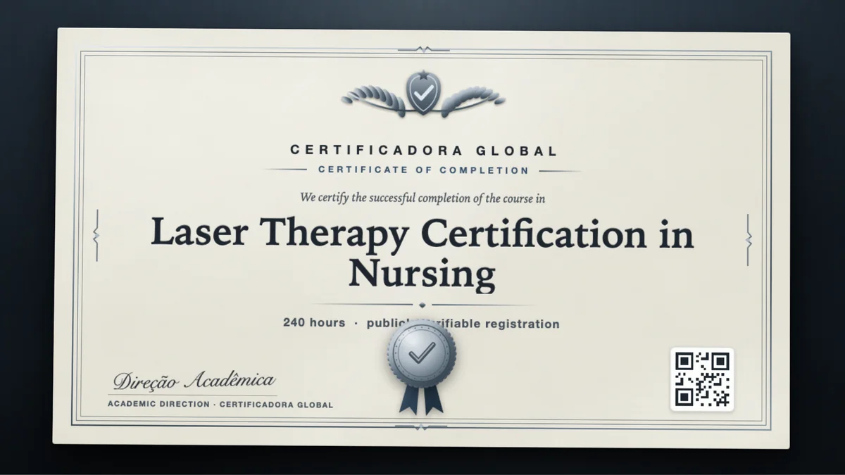 Cover of the Laser Therapy Certification in Nursing course