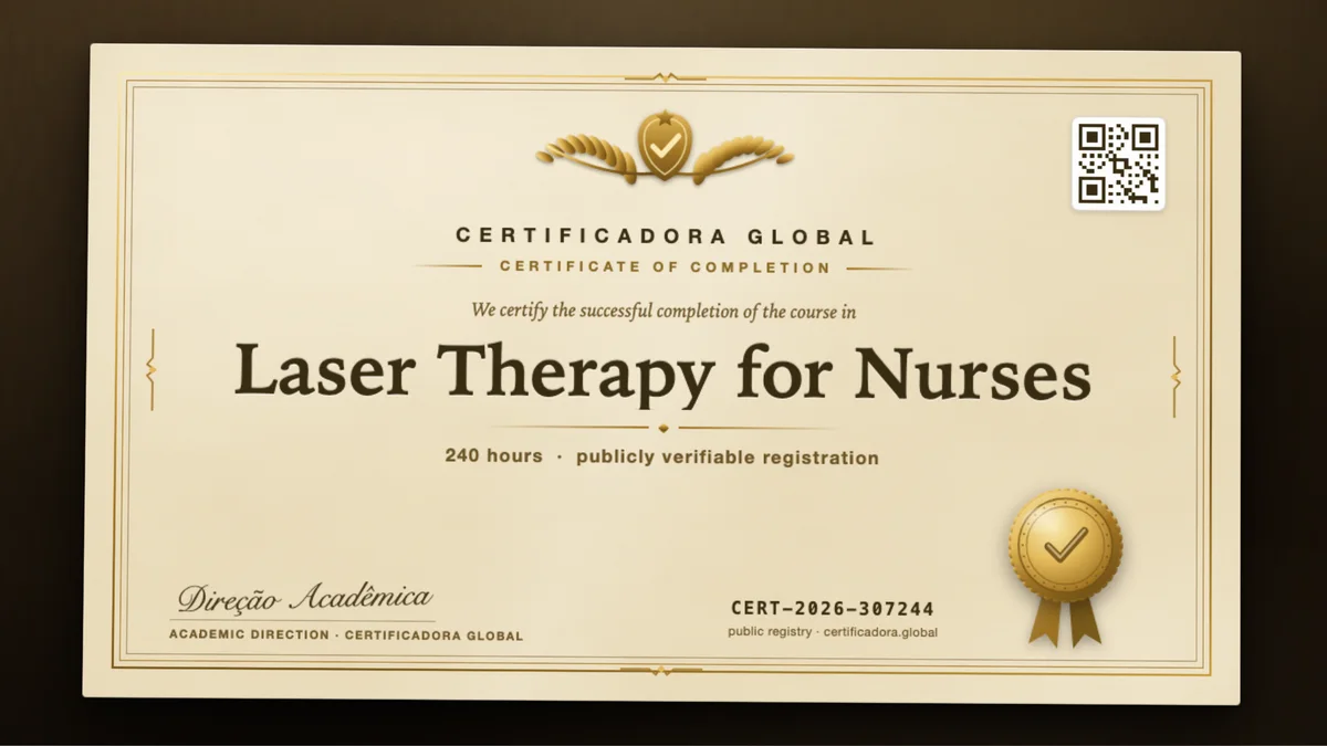 Cover of the Laser Therapy for Nurses course