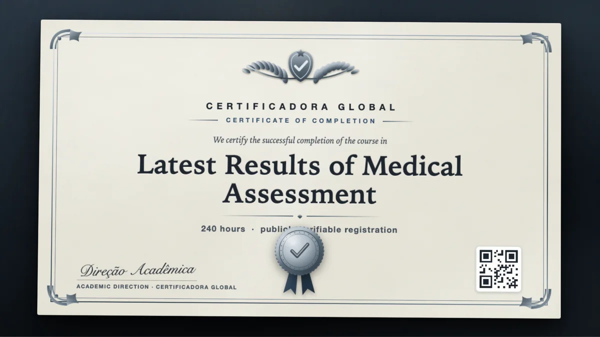 Cover of the Latest Results of Medical Assessment course