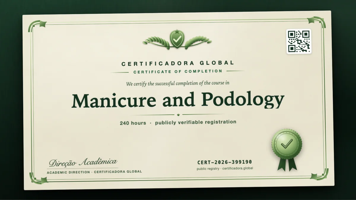 Cover of the Manicure and Podology course