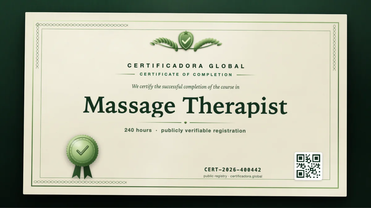 Cover of the Massage Therapist course