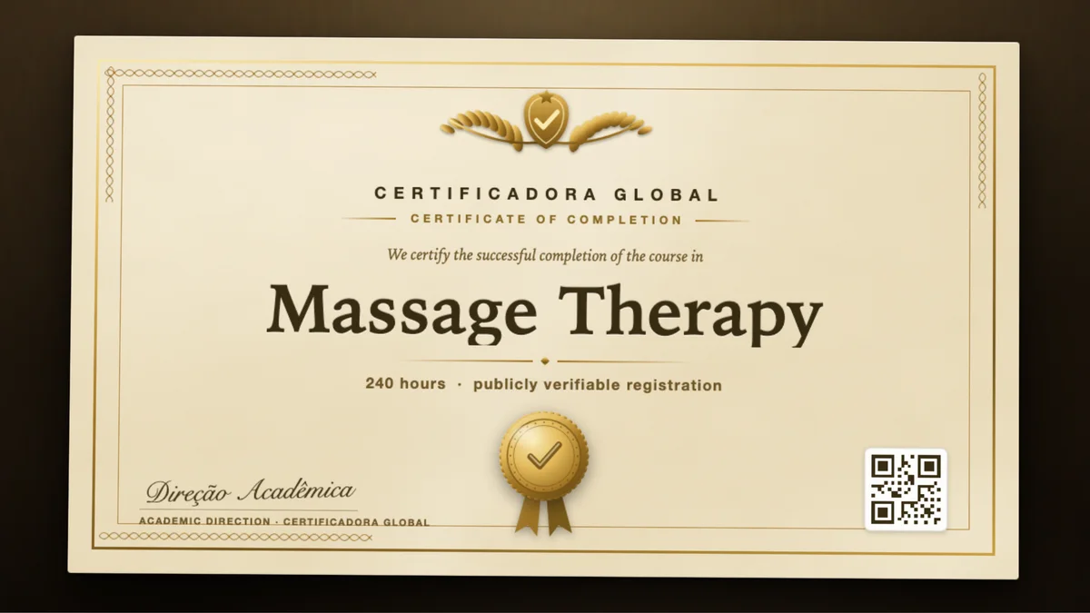 Cover of the Massage Therapy course