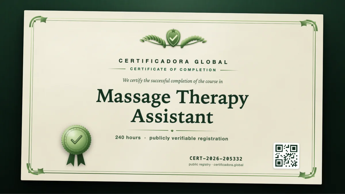 Cover of the Massage Therapy Assistant course