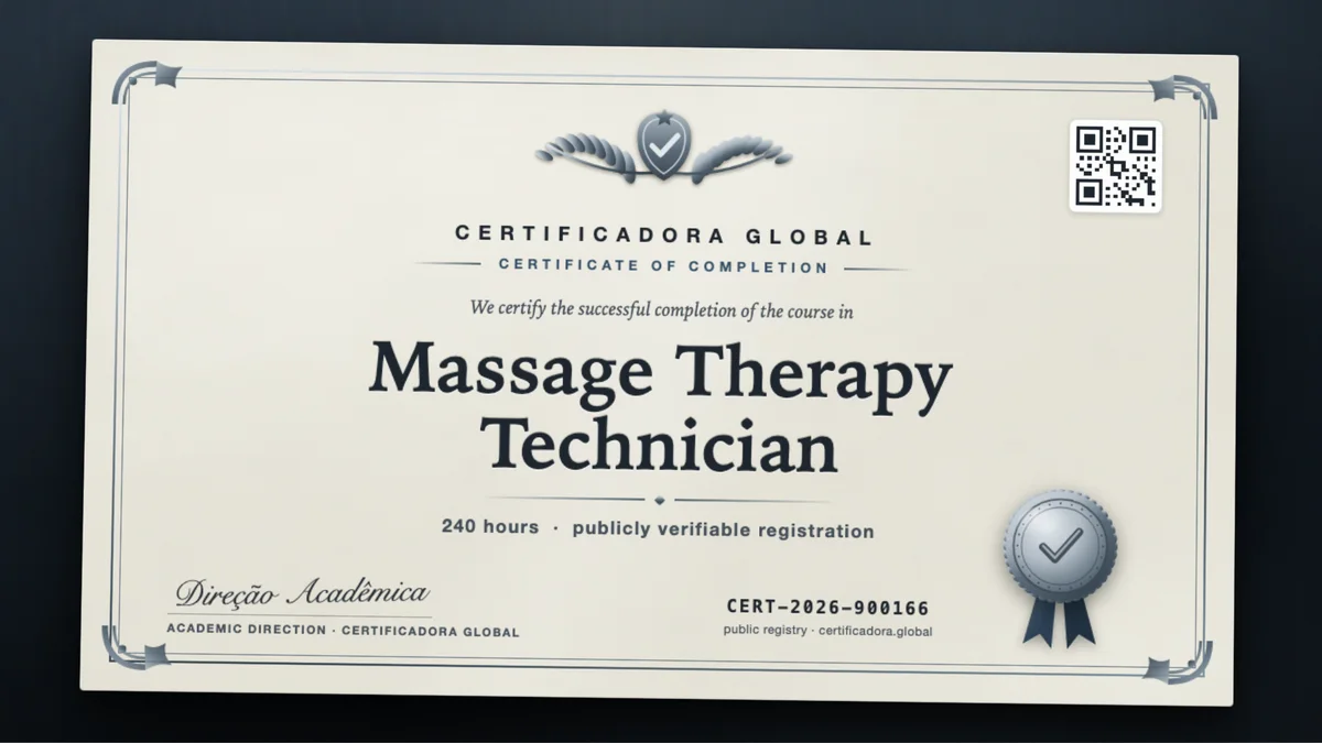 Cover of the Massage Therapy Technician course