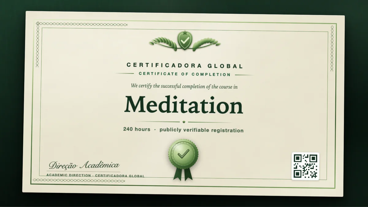 Cover of the Meditation course