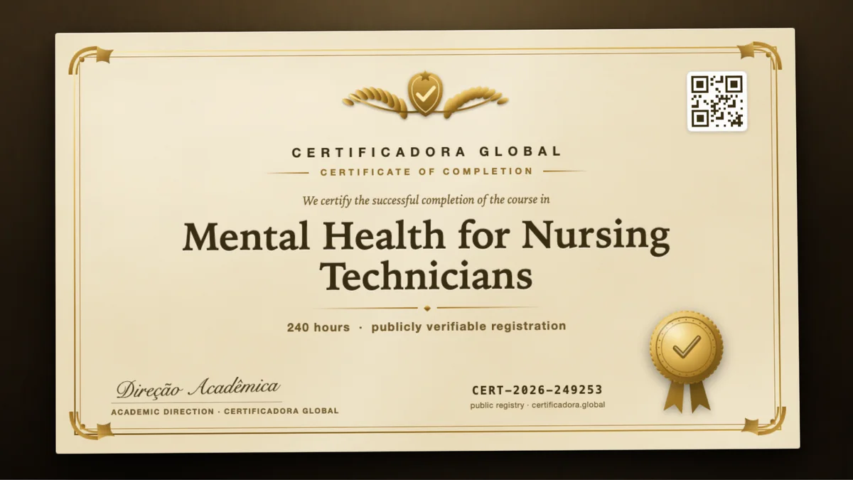 Cover of the Mental Health for Nursing Technicians course