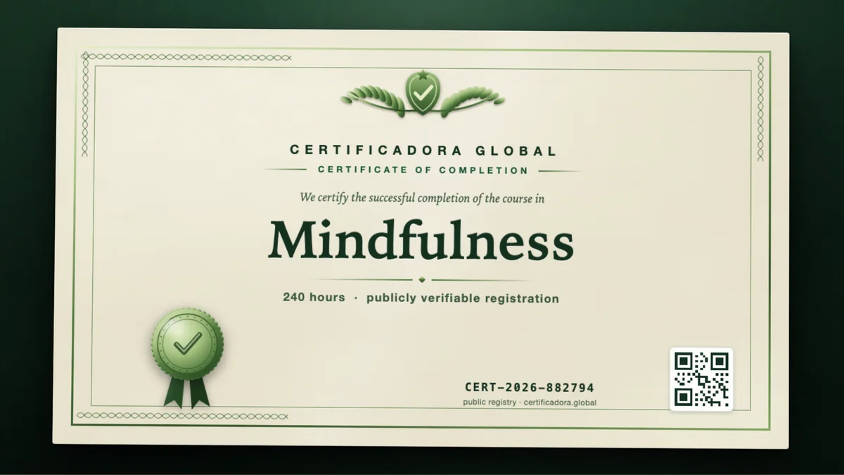 Cover of the Mindfulness course