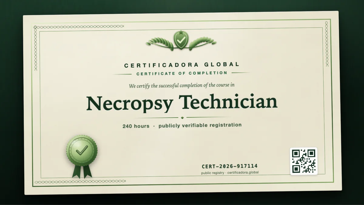 Cover of the Necropsy Technician course