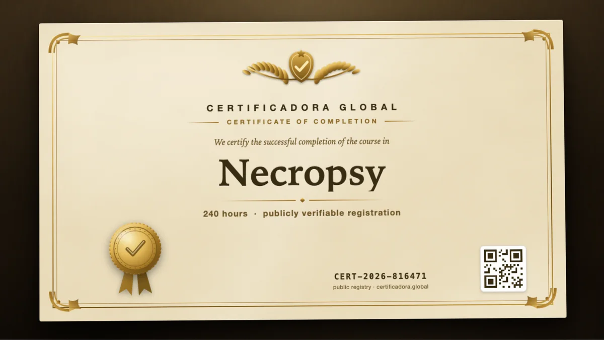 Cover of the Necropsy course