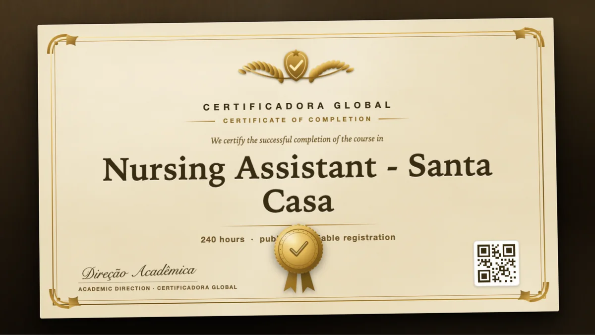 Cover of the Nursing Assistant - Santa Casa course