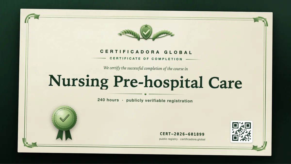 Cover of the Nursing Pre-hospital Care course