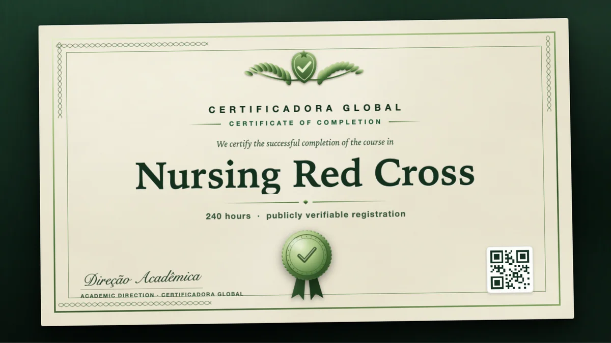 Cover of the Nursing Red Cross course