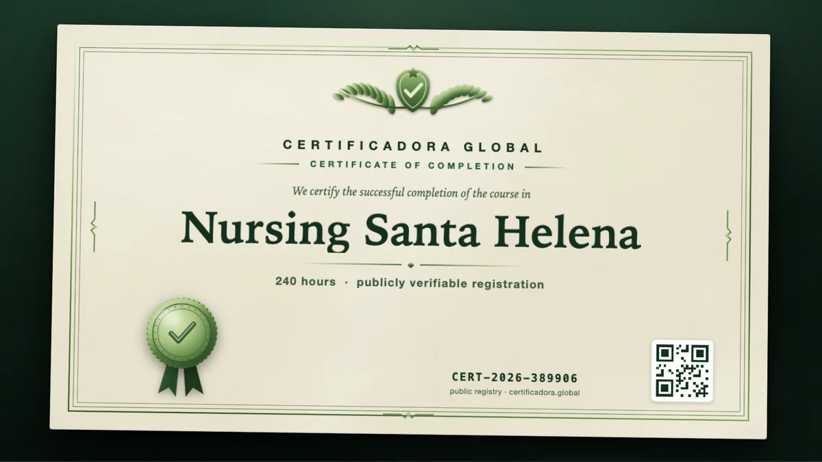 Cover of the Nursing Santa Helena course