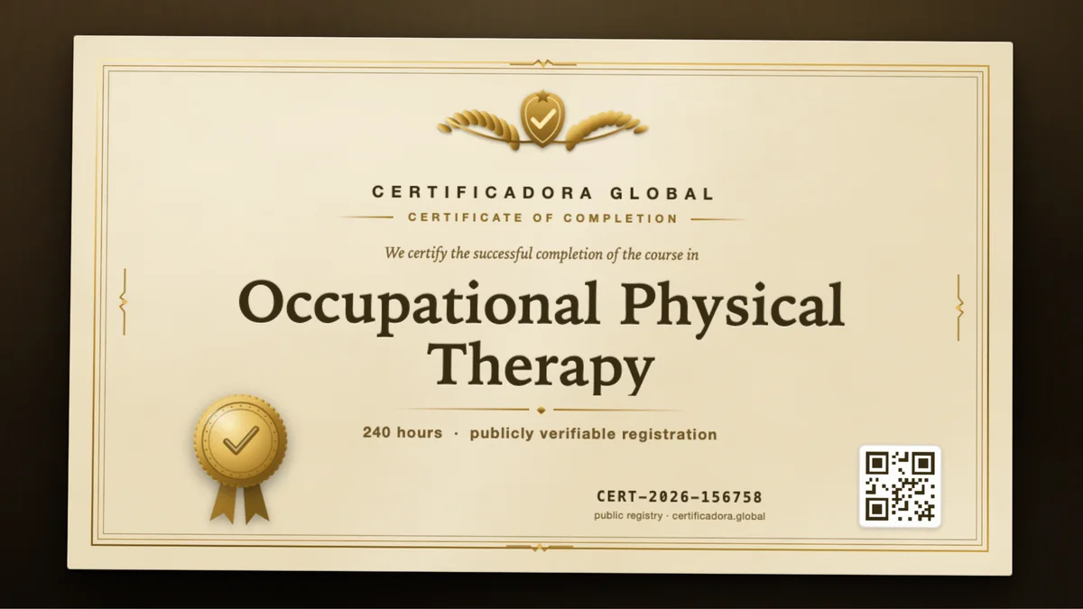 Cover of the Occupational Physical Therapy course