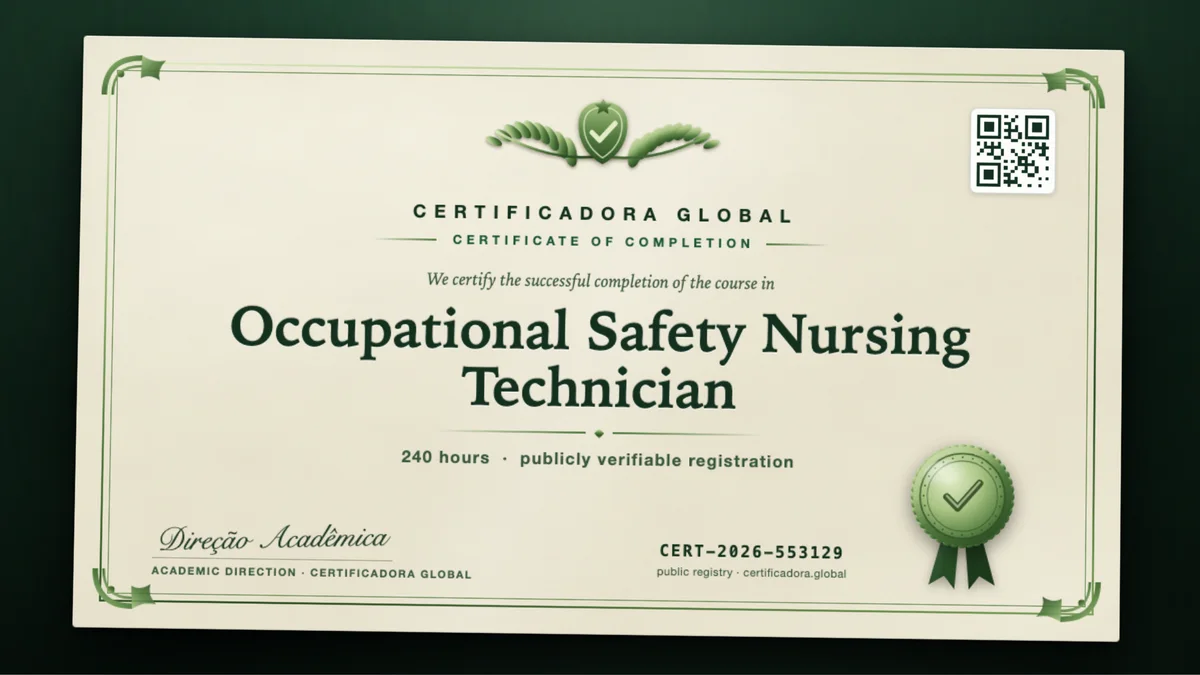Cover of the Occupational Safety Nursing Technician course