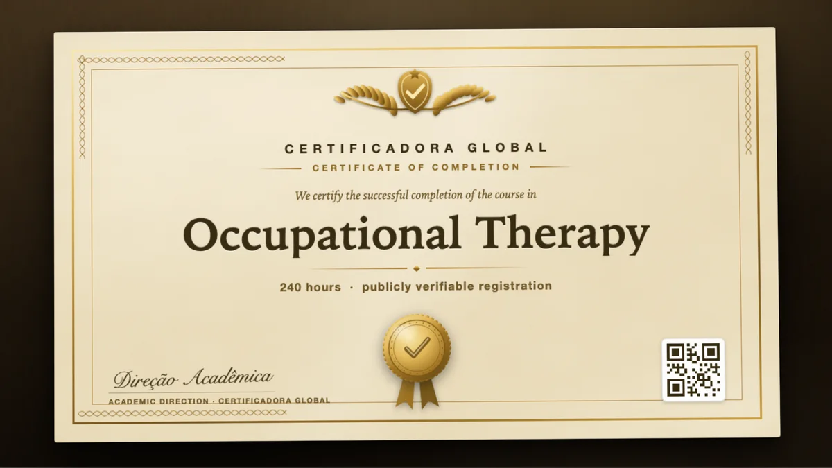 Cover of the Occupational Therapy course