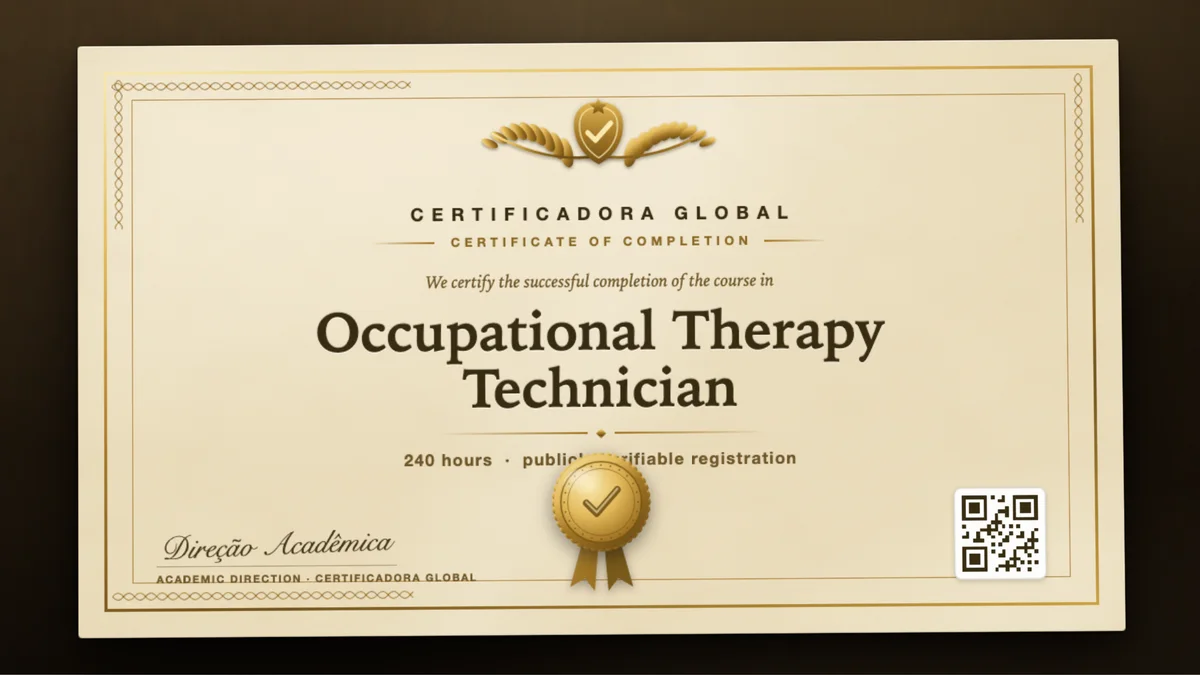 Cover of the Occupational Therapy Technician course