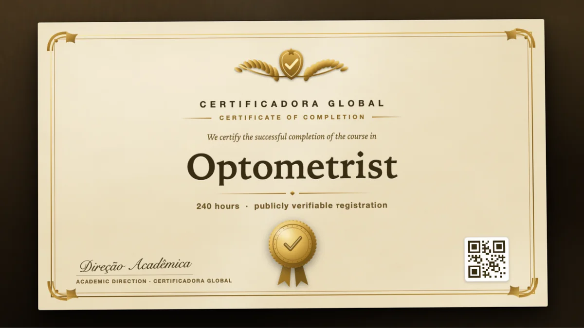 Cover of the Optometrist course