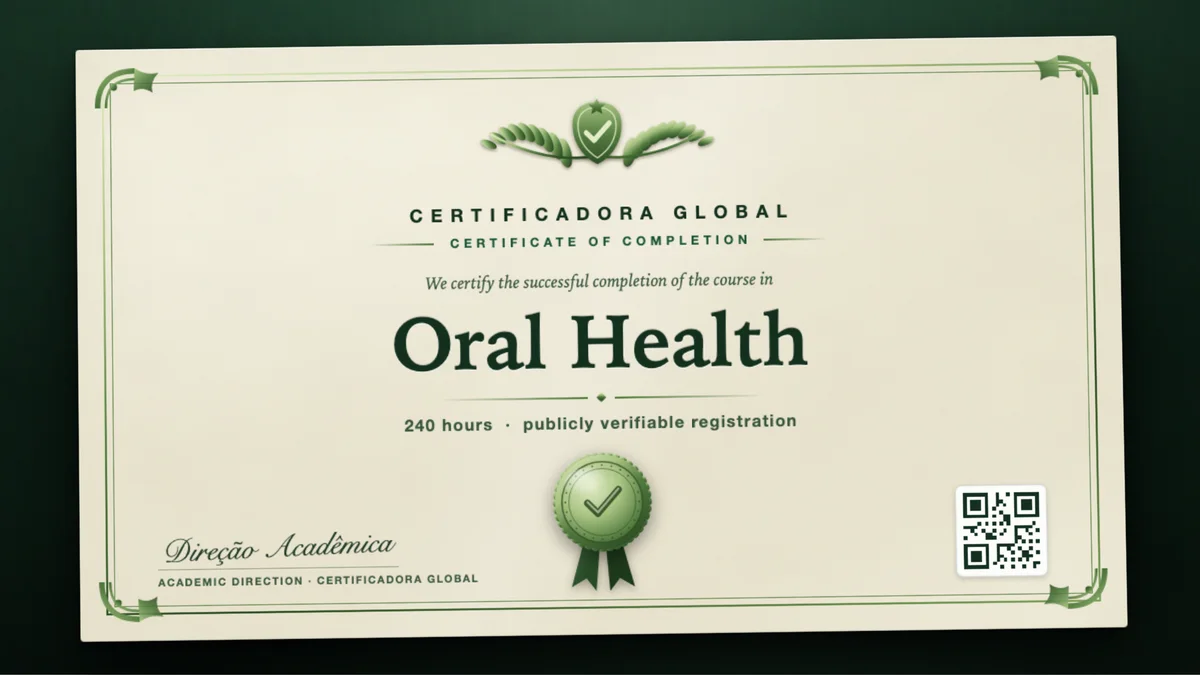 Cover of the Oral Health course