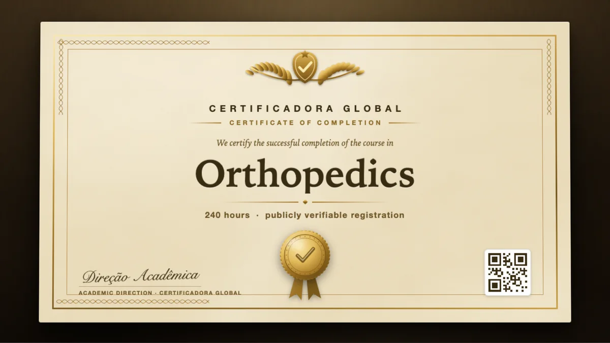 Cover of the Orthopedics course