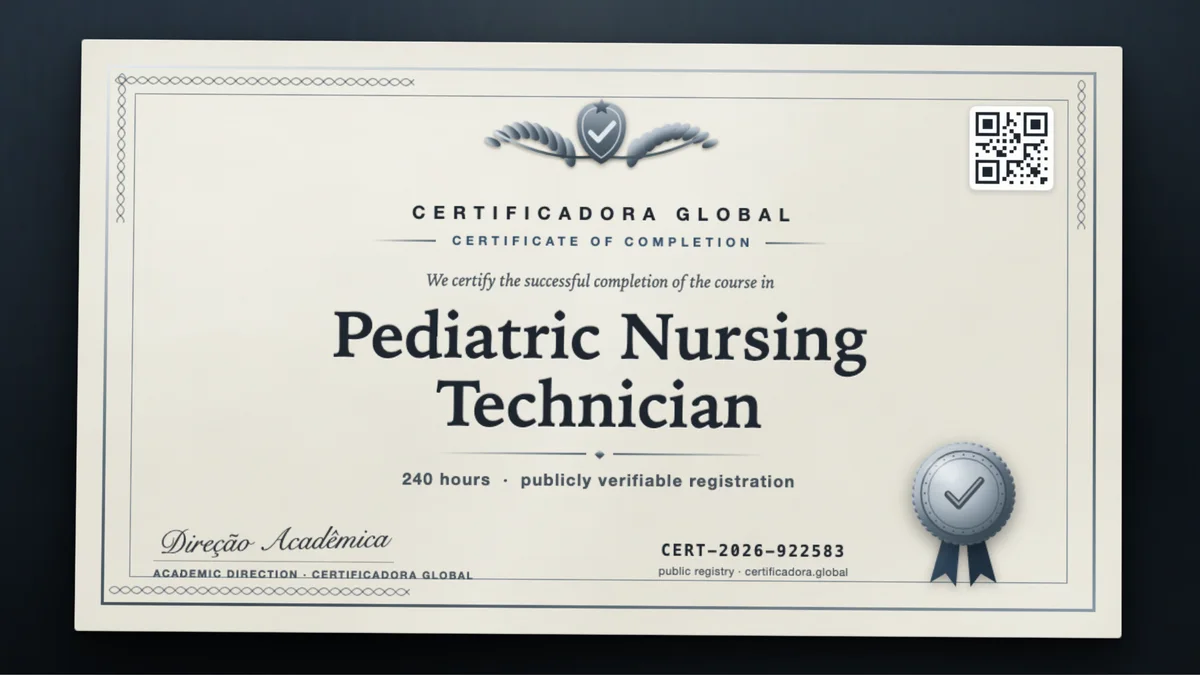 Cover of the Pediatric Nursing Technician course