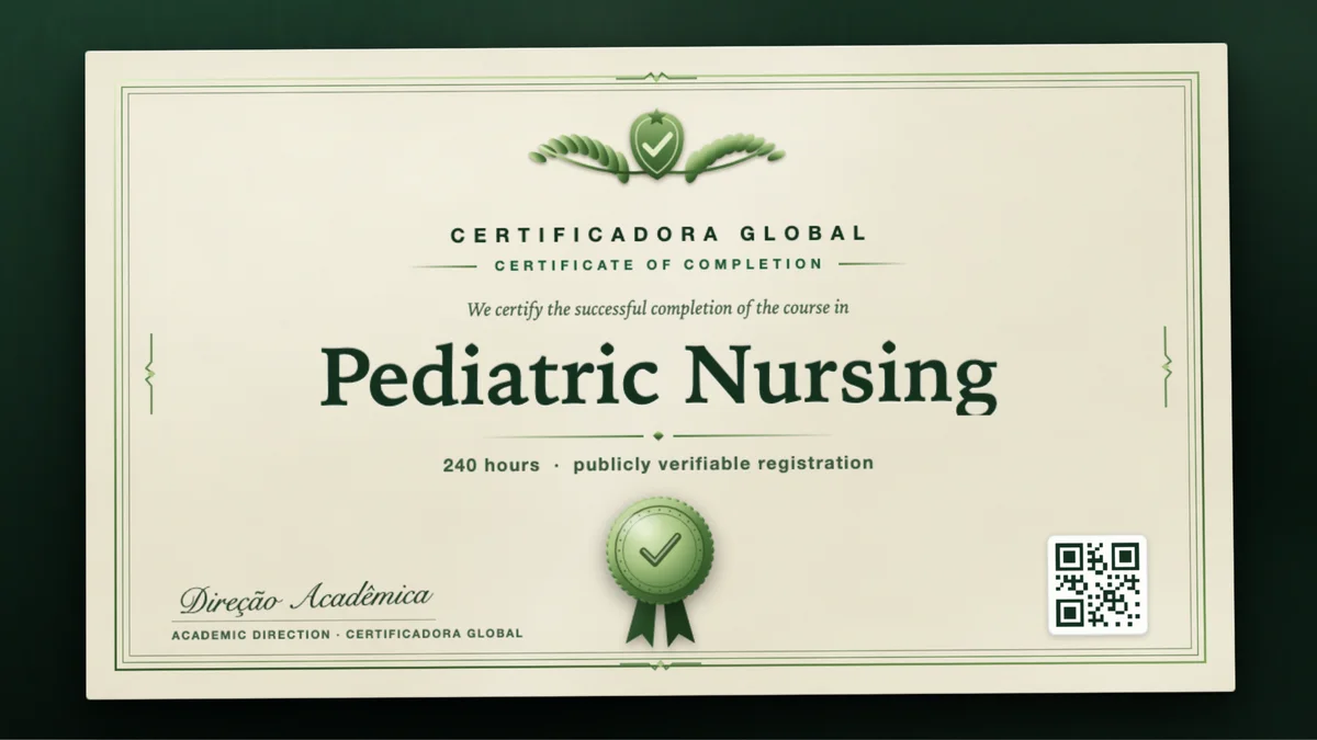 Cover of the Pediatric Nursing course