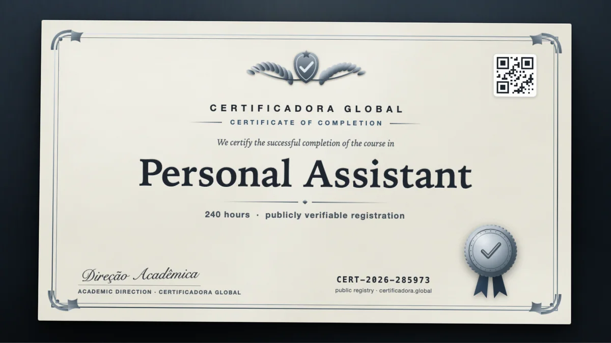 Cover of the Personal Assistant course
