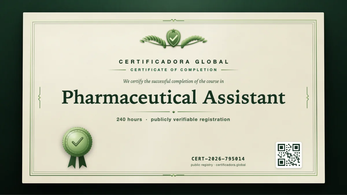 Cover of the Pharmaceutical Assistant course