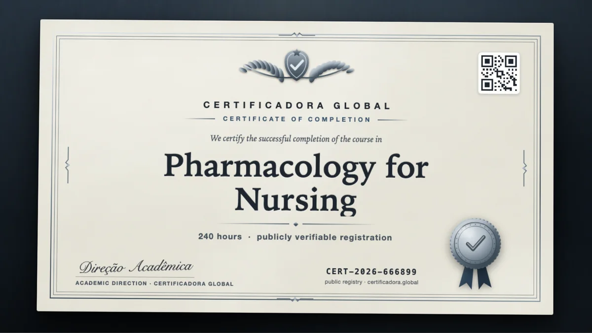 Cover of the Pharmacology for Nursing course