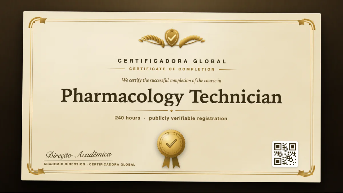 Cover of the Pharmacology Technician course