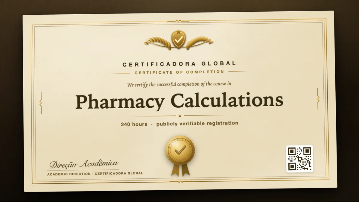 Cover of the Pharmacy Calculations course