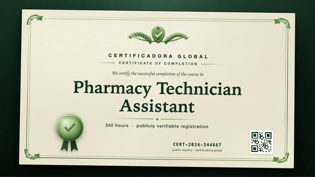 Cover of the Pharmacy Technician Assistant course