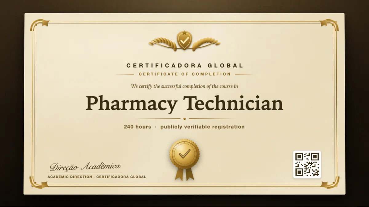 Cover of the Pharmacy Technician course