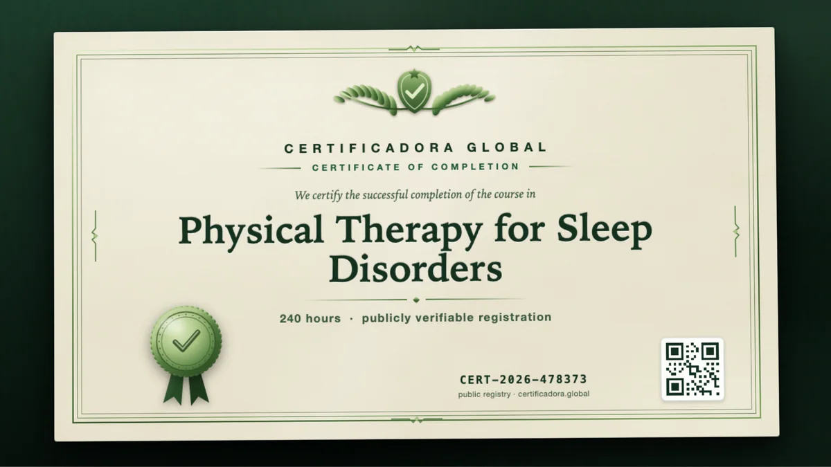 Cover of the Physical Therapy for Sleep Disorders course