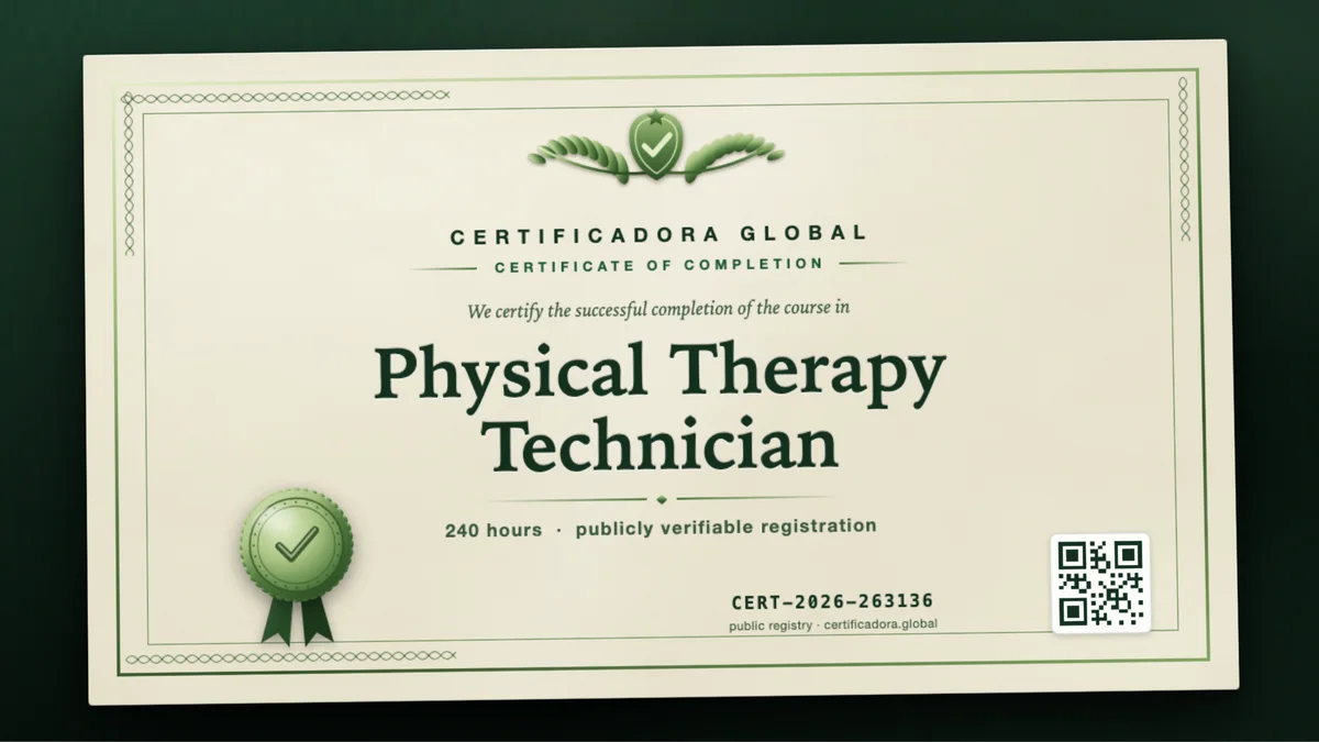 Cover of the Physical Therapy Technician course