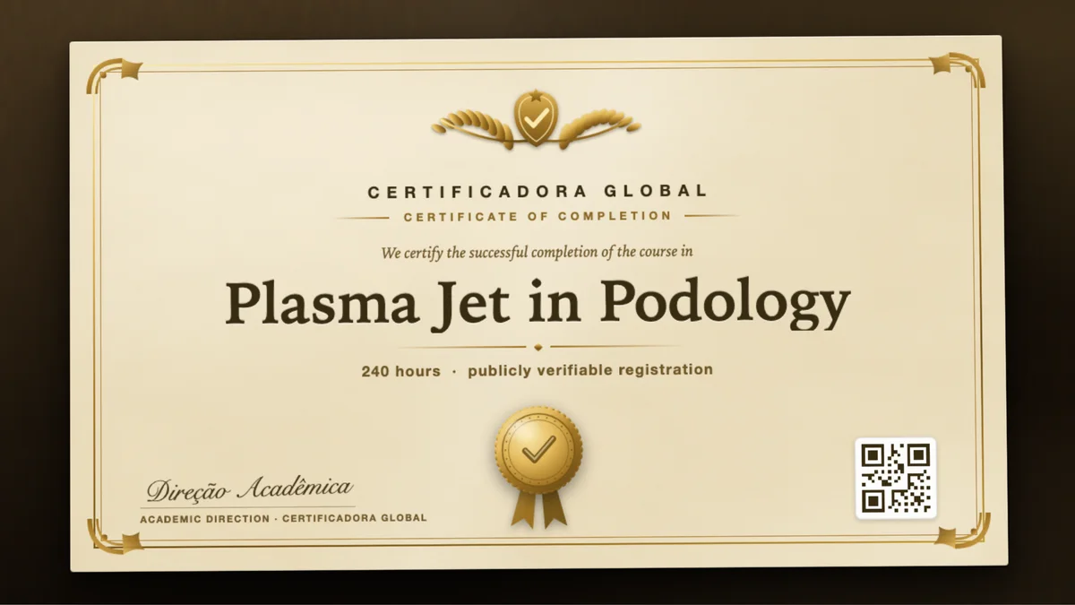 Cover of the Plasma Jet in Podology course