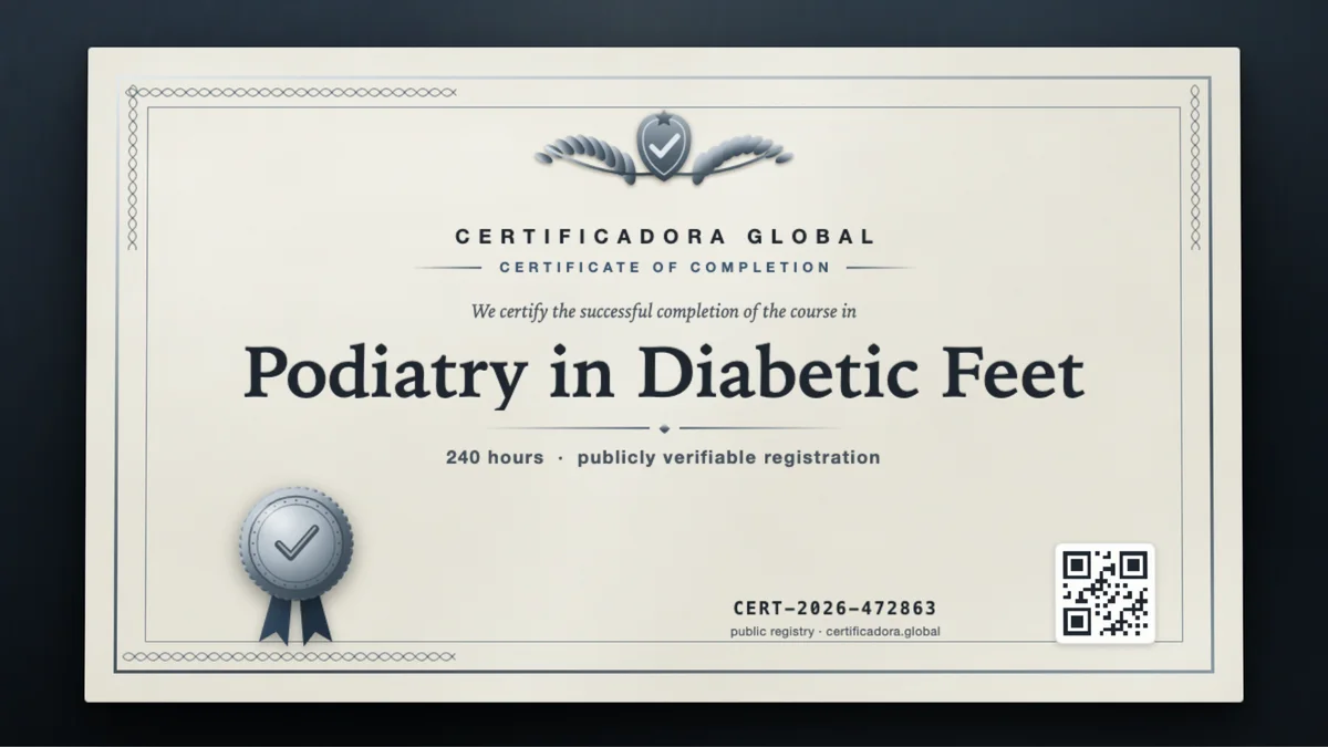Cover of the Podiatry in Diabetic Feet course