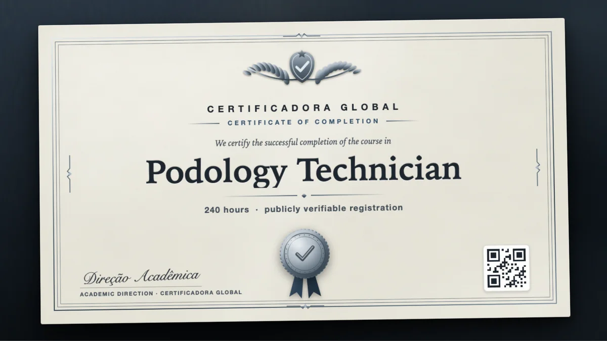 Cover of the Podology Technician course