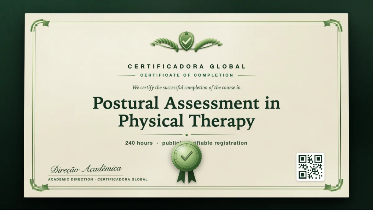 Cover of the Postural Assessment in Physical Therapy course