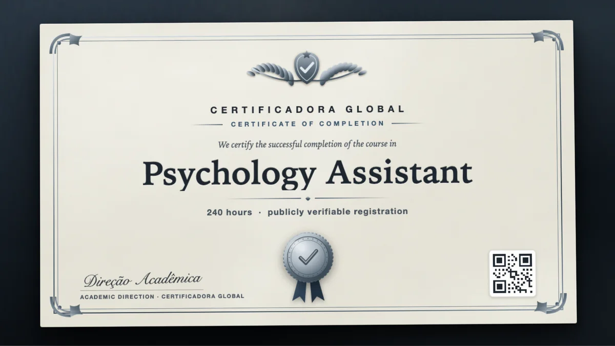 Cover of the Psychology Assistant course