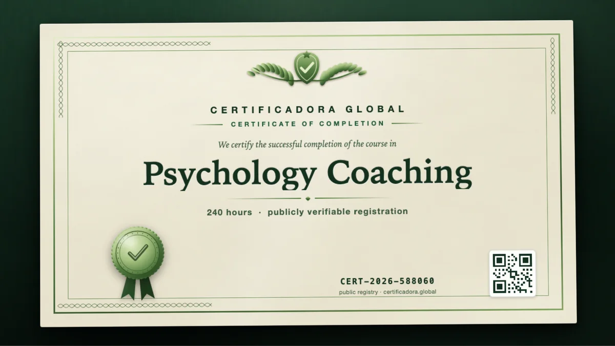 Cover of the Psychology Coaching course