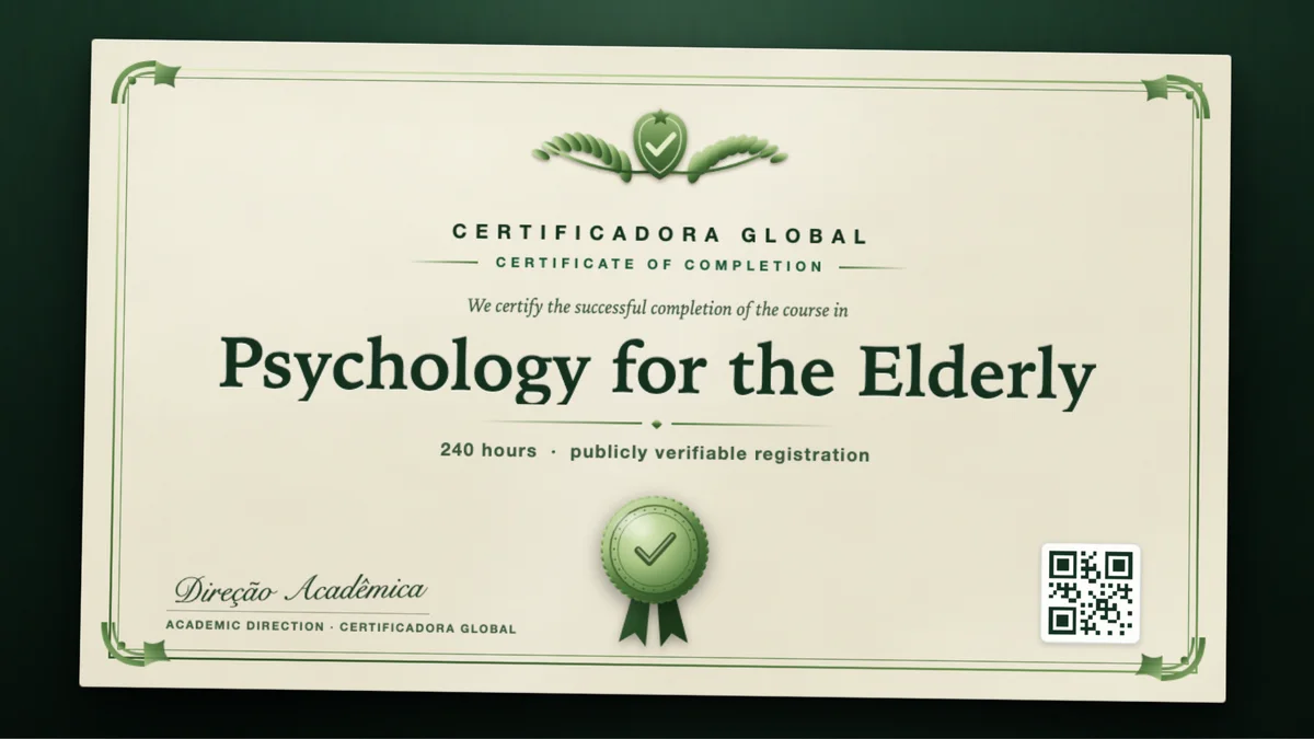 Cover of the Psychology for the Elderly course
