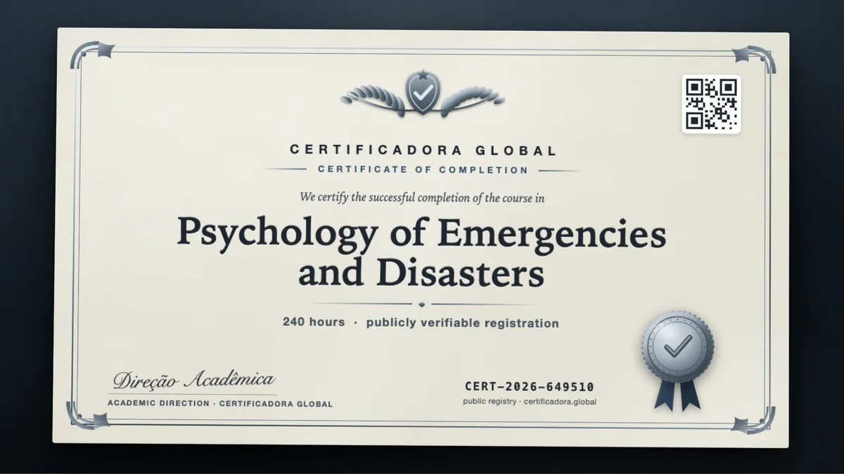 Cover of the Psychology of Emergencies and Disasters course