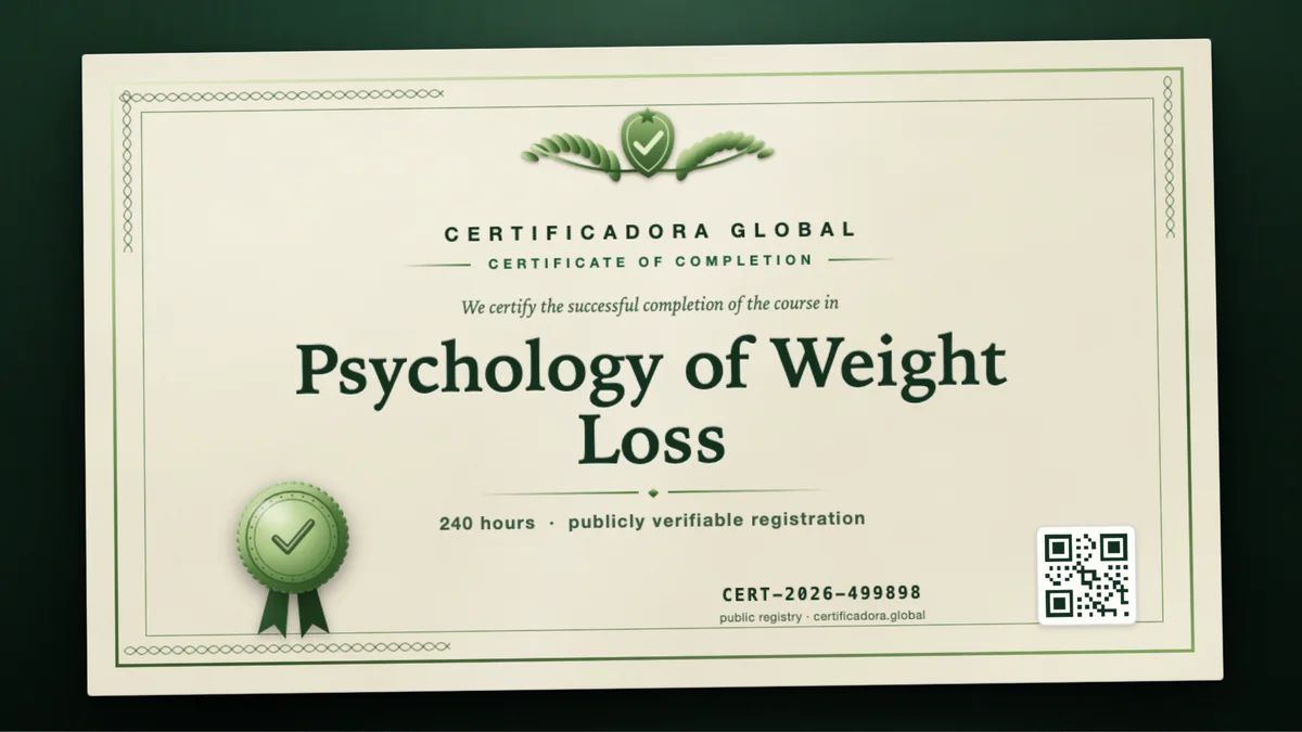 Cover of the Psychology of Weight Loss course
