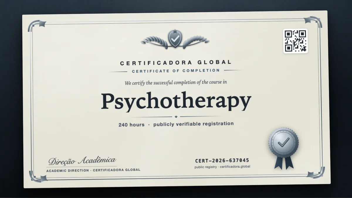 Cover of the Psychotherapy course